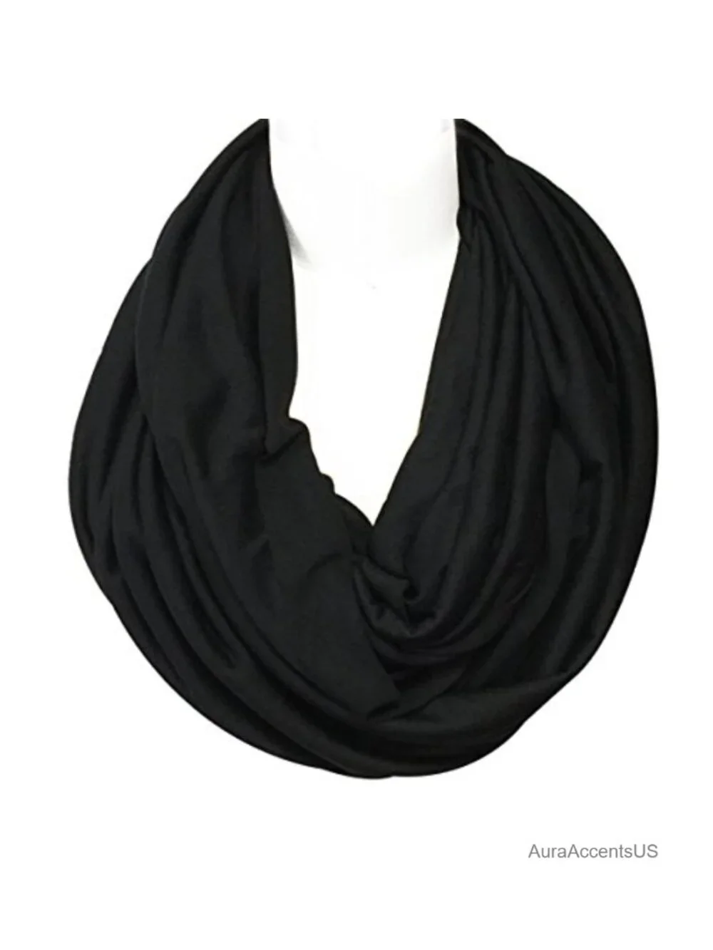 Soft Jersey Knit Infinity Scarf, 100% Tencel, Seamless, Versatile, Lightweight